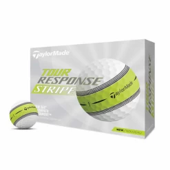 Tienda De Deportes De Pelota 25 TaylorMade Bolas Golf Taylor Made Tour Response Stripe Docena Blanco