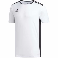 Camiseta Adidas Entrada 18 Blanco Negro Hombre