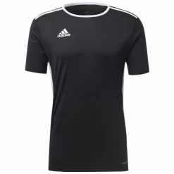 Camiseta Adidas Entrada 18 Negro Blanco Hombre