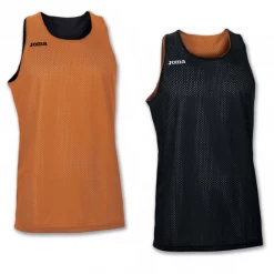 Camiseta Baloncesto Joma Aro Reversible Negro Naranja Unisex