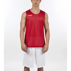 Camiseta Baloncesto Joma Aro Reversible Rojo/blanco Junior