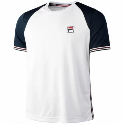 Camiseta Fila Alfie Blanco Azul Hombre