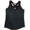 Camiseta Tirantes Pádel Head Alpha Negra Mujer