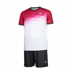 Conjunto Pádel J`Hayber Move Blanco Rosa Hombre