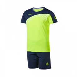 Conjunto Tenis Pádel J`Hayber Stripe Amarillo Azul Niños