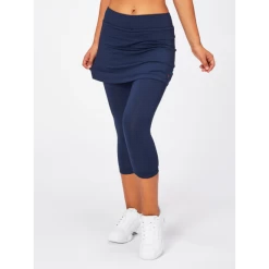 Falda Malla Tenis Fila Sina Azul Marino Mujer