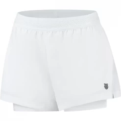 K-Swiss Pantalón Tenis KSwiss Hypercourt 5" Blanco Mujer