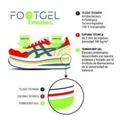 Plantillas Footgel Padel Eucalipto -Tienda De Deportes De Pelota plantillas footgel padel eucalipto 2