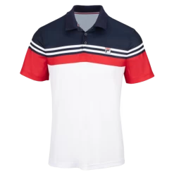 Polo Tenis Fila Paul Blanco Azul Rojo Hombre -Tienda De Deportes De Pelota polo tenis fila paul blanco azul rojo hombre 2