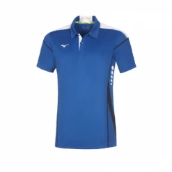 Polo Tenis Mizuno Hex Rect Royal/blanco Hombre