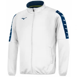 Sudadera Mizuno Team Nara Track Jack Blanca Hombre