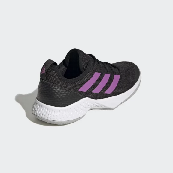 Zapatillas Adidas Courtflash Negro Morado Mujer 3 Zapatillas Adidas Courtflash Negro Morado Mujer - Imagen 3
