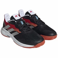 Zapatillas Adidas Courtjam Control Clay Negro Plata Hombre -Tienda De Deportes De Pelota zapatillas adidas courtjam control clay negro plata hombre 2