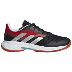 Zapatillas Adidas Courtjam Control Clay Negro Plata Hombre