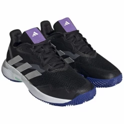 Zapatillas Adidas Courtjam Control Clay Negro Plata Mujer -Tienda De Deportes De Pelota zapatillas adidas courtjam control clay negro plata mujer 2