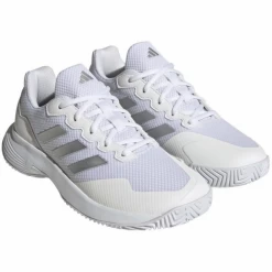 Zapatillas Adidas Gamecourt 2 Blanco Plata Mujer -Tienda De Deportes De Pelota zapatillas adidas gamecourt 2 blanco plata mujer 2