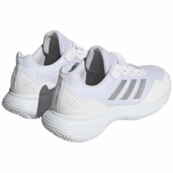 Zapatillas Adidas Gamecourt 2 Blanco Plata Mujer -Tienda De Deportes De Pelota zapatillas adidas gamecourt 2 blanco plata mujer 3