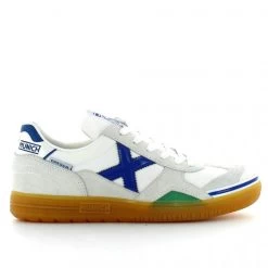 Zapatillas Fútbo Munich Gresca 01 Blanco Azul Unisex