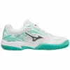 Zapatillas Mizuno Breakshot 3 CC Blanco Verde Mujer