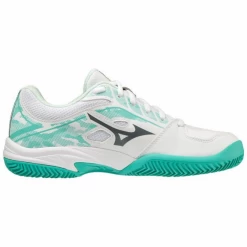 Zapatillas Mizuno Breakshot 3 CC Blanco Verde Mujer
