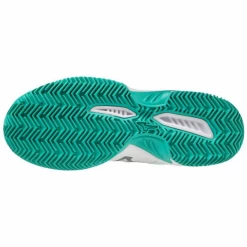 Zapatillas Mizuno Breakshot 3 CC Blanco Verde Mujer -Tienda De Deportes De Pelota zapatillas mizuno breakshot 3 cc blanco verde mujer 4