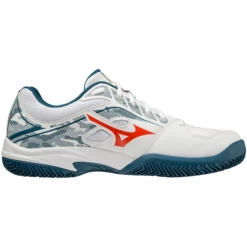 Zapatillas Mizuno Breakshot 3 CC Blanco Verde Naranja Hombre