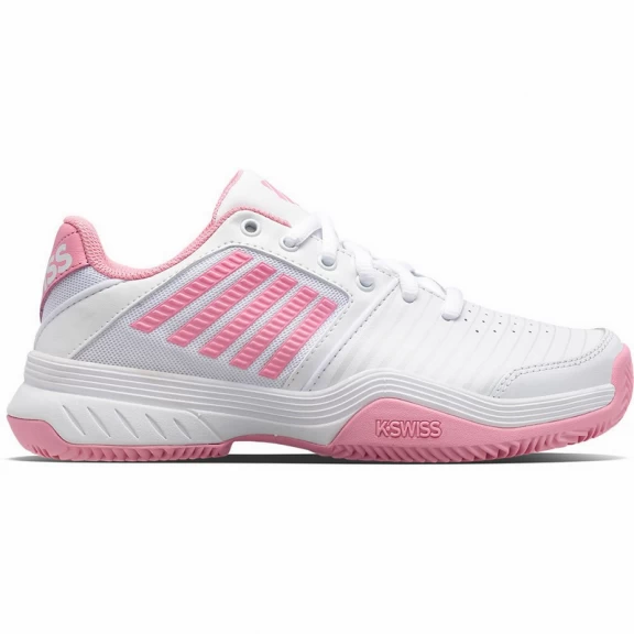 K-Swiss Zapatillas Padel Kswiss Court Express HB Blanco Rosa Mujer 1 K-Swiss Zapatillas Padel Kswiss Court Express HB Blanco Rosa Mujer