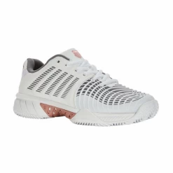 K-Swiss Zapatillas Pádel KSwiss Express Light 3 HB Blanco Gris Mujer -Tienda De Deportes De Pelota zapatillas padel kswiss express light 3 hb blanco gris mujer 2