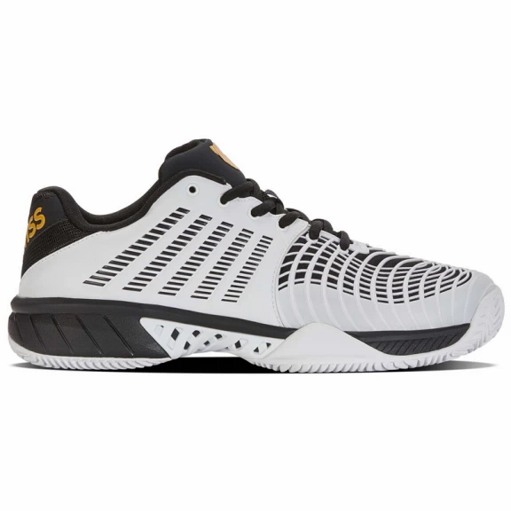 K-Swiss Zapatillas Pádel KSwiss Express Light 3 HB Blanco Negro Hombre 1 K-Swiss Zapatillas Pádel KSwiss Express Light 3 HB Blanco Negro Hombre