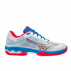 Zapatillas Pádel Mizuno Wave Exceed Light Blanco Rojo Azul Hombre