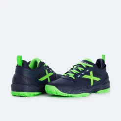 Zapatillas Pádel Munich Atomik 18 Marino Verde Hombre -Tienda De Deportes De Pelota zapatillas padel munich atomik 18 marino verde hombre 2