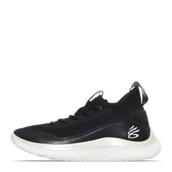 Zapatillas Under Armour Curry 8 Negro/blanco Unisex 2 Zapatillas Under Armour Curry 8 Negro/blanco Unisex - Imagen 2