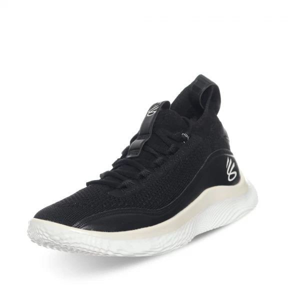 Zapatillas Under Armour Curry 8 Negro/blanco Unisex 3 Zapatillas Under Armour Curry 8 Negro/blanco Unisex - Imagen 3