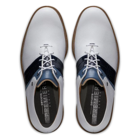 Zapato Golf Footjoy DJ Premiere Blanco Azul 6 Zapato Golf Footjoy DJ Premiere Blanco Azul - Imagen 6