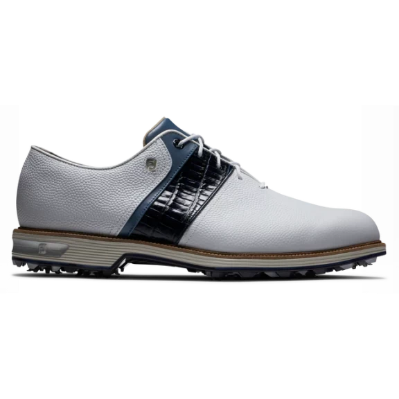 Zapato Golf Footjoy DJ Premiere Blanco Azul 1 Zapato Golf Footjoy DJ Premiere Blanco Azul